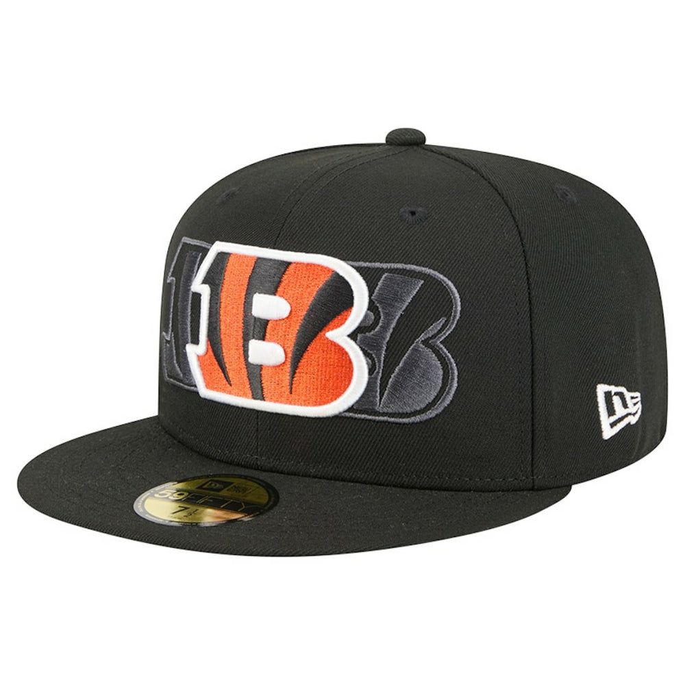 Cincinnati Bengals New Era Tri-Hit 59FIFTY Fitted Hat - Black Hats