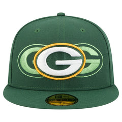 Green Bay Packers New Era Tri-Hit 59FIFTY Fitted Hat - Green Hats