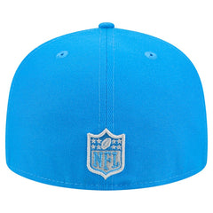Detroit Lions New Era Tri-Hit 59FIFTY Fitted Hat - Blue Hats