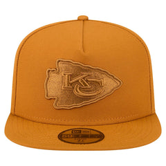 Kansas City Chiefs New Era Color Pack A-Frame 59FIFTY Fitted Hat - Brown Hats