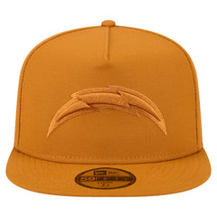Los Angeles Chargers New Era Color Pack A-Frame 59FIFTY Fitted Hat - Brown Hats