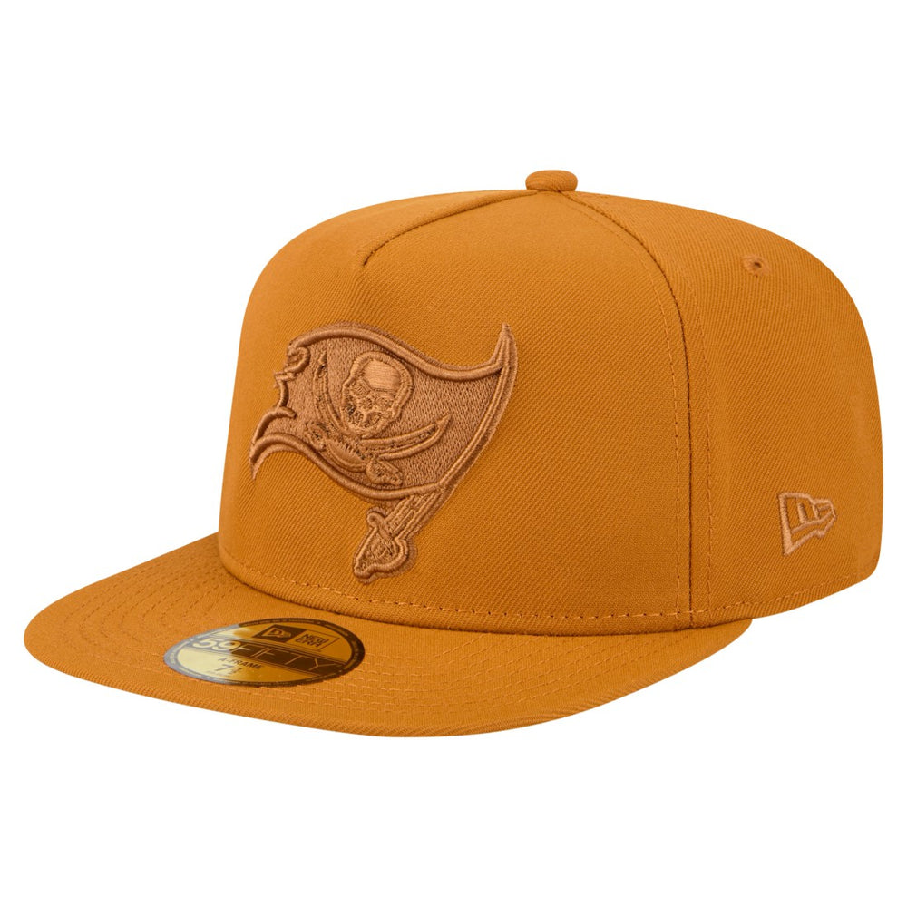 Tampa Bay Buccaneers New Era Color Pack A-Frame 59FIFTY Fitted Hat - Brown Hats