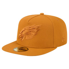 Philadelphia Eagles New Era Color Pack A-Frame 59FIFTY Fitted Hat - Brown Hats