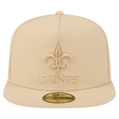 New Orleans Saints New Era Color Pack A-Frame 59FIFTY Fitted Hat - Light Beige Hats