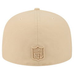 New Orleans Saints New Era Color Pack A-Frame 59FIFTY Fitted Hat - Light Beige Hats