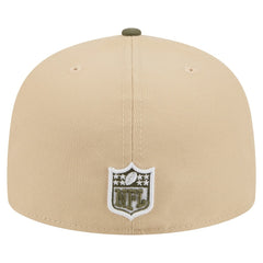 Kansas City Chiefs New Era Color Pack A-Frame 59FIFTY Fitted Hat - Light Beige/Olive Hats