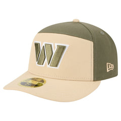 Washington Commanders New Era Two-Tone Color Pack Split Panel 59FIFTY Fitted Hat - Light Beige/Olive Hats