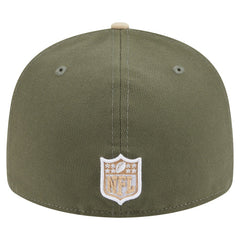 San Francisco 49ers New Era Two-Tone Color Pack Split Panel 59FIFTY Fitted Hat - Light Beige/Olive Hats