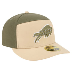 Buffalo Bills New Era Two-Tone Color Pack Split Panel 59FIFTY Fitted Hat - Light Beige/Olive Hats
