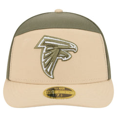 Atlanta Falcons New Era Color Pack Split Panel 59FIFTY Fitted Hat - Light Beige/Olive Hats