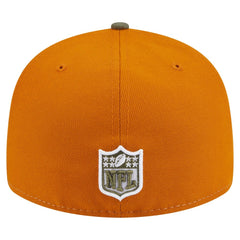 Philadelphia Eagles New Era Two-Tone Color Pack Split Panel 59FIFTY Fitted Hat - Olive/Brown Hats