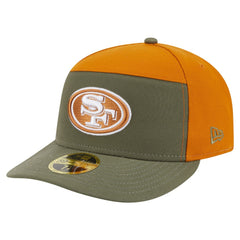 San Francisco 49ers New Era Two-Tone Color Pack Split Panel 59FIFTY Fitted Hat - Olive/Brown Hats