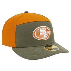 San Francisco 49ers New Era Two-Tone Color Pack Split Panel 59FIFTY Fitted Hat - Olive/Brown Hats