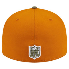 Miami Dolphins New Era Two-Tone Color Pack Split Panel 59FIFTY Fitted Hat - Olive/Brown Hats