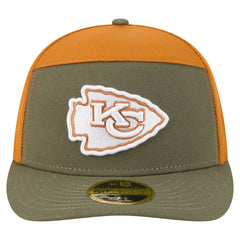 Kansas City Chiefs New Era Two-Tone Color Pack Split Panel 59FIFTY Fitted Hat - Olive/Brown Hats