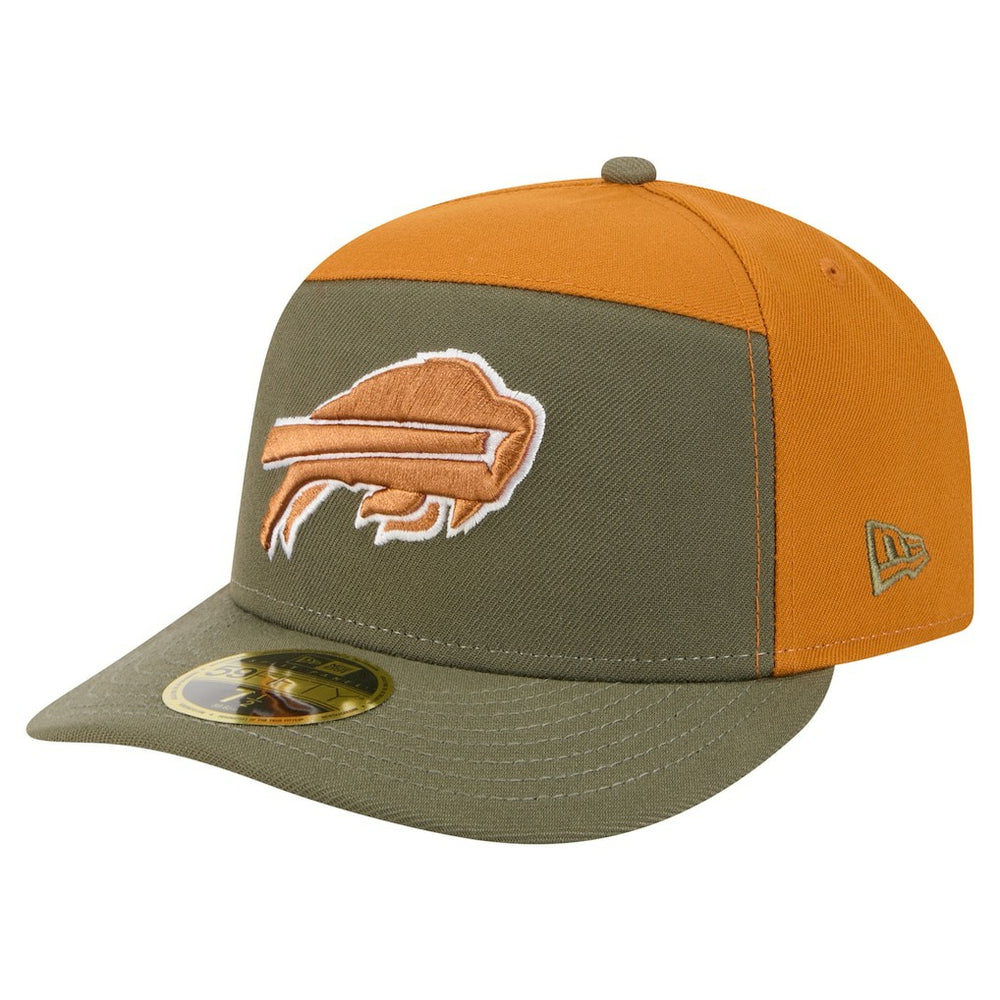 Buffalo Bills New Era Two-Tone Color Pack Split Panel 59FIFTY Fitted Hat - Olive/Brown Hats