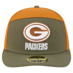 Green Bay Packers New Era Two-Tone Color Pack Split Panel 59FIFTY Fitted Hat - Olive/Brown Hats