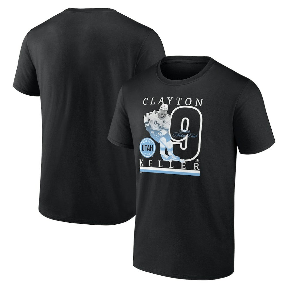 Clayton Keller Utah Mammoth Fanatics Player Graphic T-Shirt - Black | US 202728956