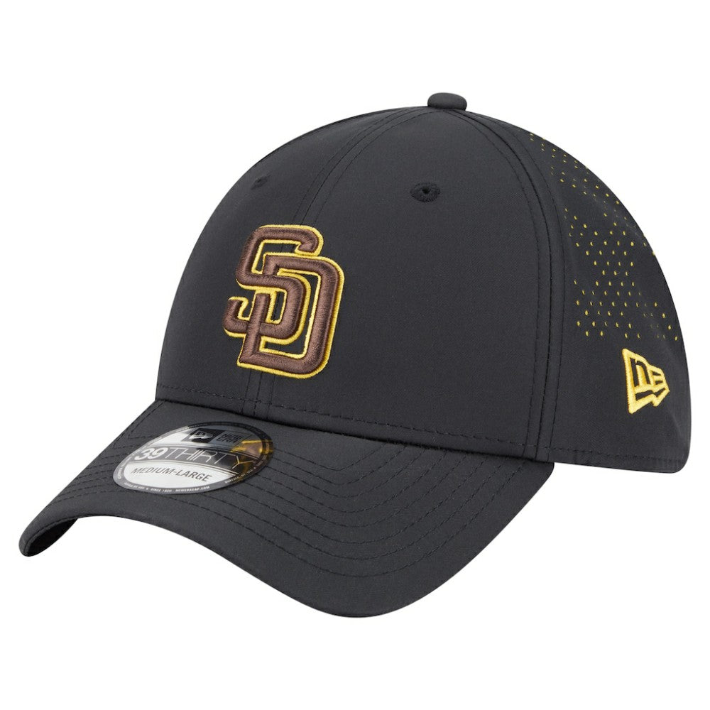 San Diego Padres New Era Night 39THIRTY Flex Hat - Black Hats