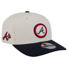 Atlanta Braves New Era Loyal 9SEVENTY Adjustable Hat - Cream Hats
