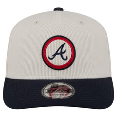 Atlanta Braves New Era Loyal 9SEVENTY Adjustable Hat - Cream Hats