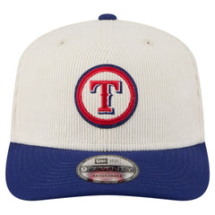 Texas Rangers New Era Loyal 9SEVENTY Adjustable Hat - Cream Hats