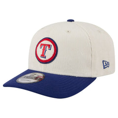 Texas Rangers New Era Loyal 9SEVENTY Adjustable Hat - Cream Hats
