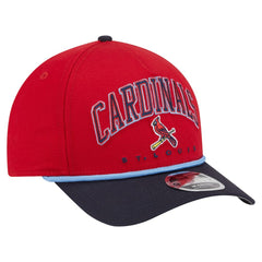 St. Louis Cardinals New Era Arch 9FORTY A-Frame M-Crown Adjustable Hat - Red/Navy Hats