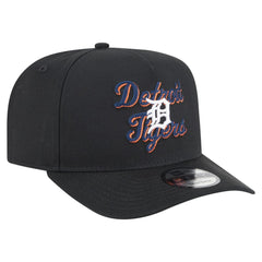 Detroit Tigers New Era Chainstitch 9FIFTY A-Frame Snapback Hat - Black Hats