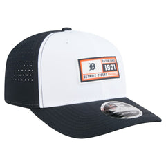 Detroit Tigers New Era Established Patch 9SEVENTY Adjustable Hat - White/Navy Hats