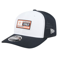 Houston Astros New Era Established Patch 9SEVENTY Adjustable Hat - White/Navy Hats