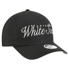 Chicago White Sox New Era Women's Metallic A-Frame 9FORTY Adjustable Hat - Black Hats
