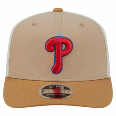 Philadelphia Phillies New Era 9SEVENTY Trucker Adjustable Hat - Stone Hats