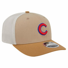 Chicago Cubs New Era 9SEVENTY Trucker Adjustable Hat - Stone Hats