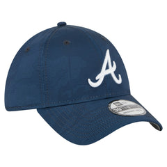 Atlanta Braves New Era Tonal Camo 39THIRTY Flex Hat - Navy Hats