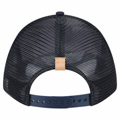 New York Yankees New Era Text A-Frame Trucker 9FORTY Hat - Stone/Navy Hats
