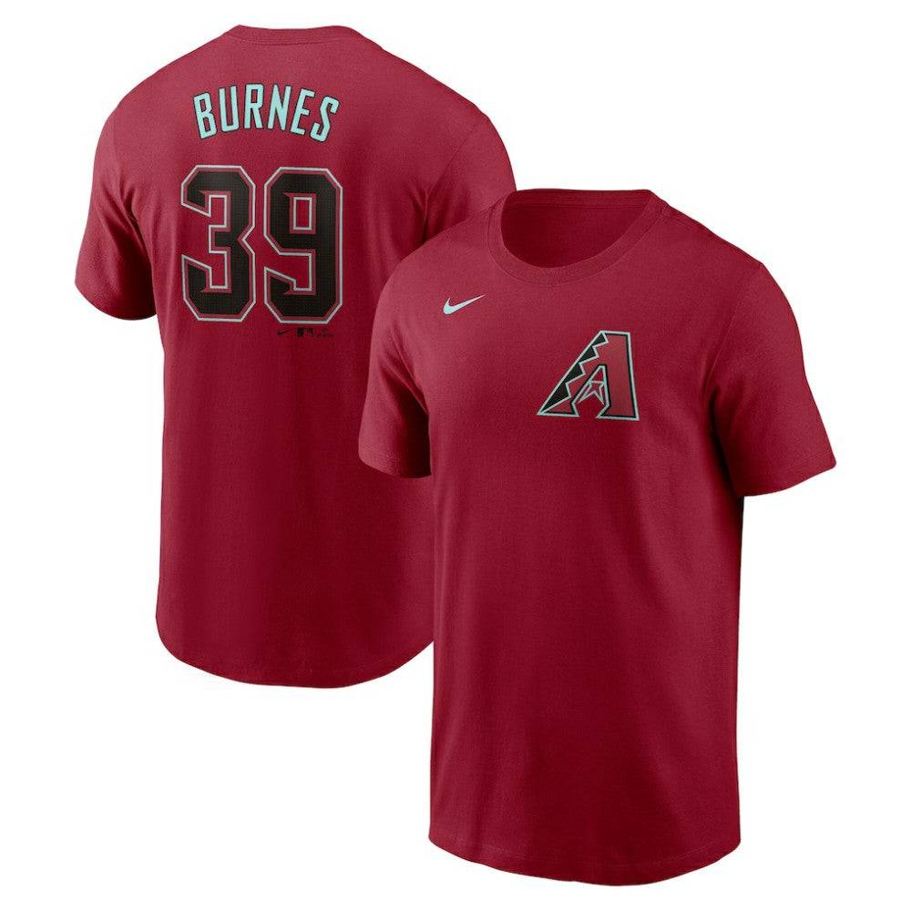Corbin Burnes Arizona Diamondbacks Nike Fuse Name & Number T-Shirt - Red T-shirts