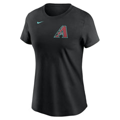Corbin Burnes Arizona Diamondbacks Nike Women's Fuse Name & Number T-Shirt - Black T-shirts