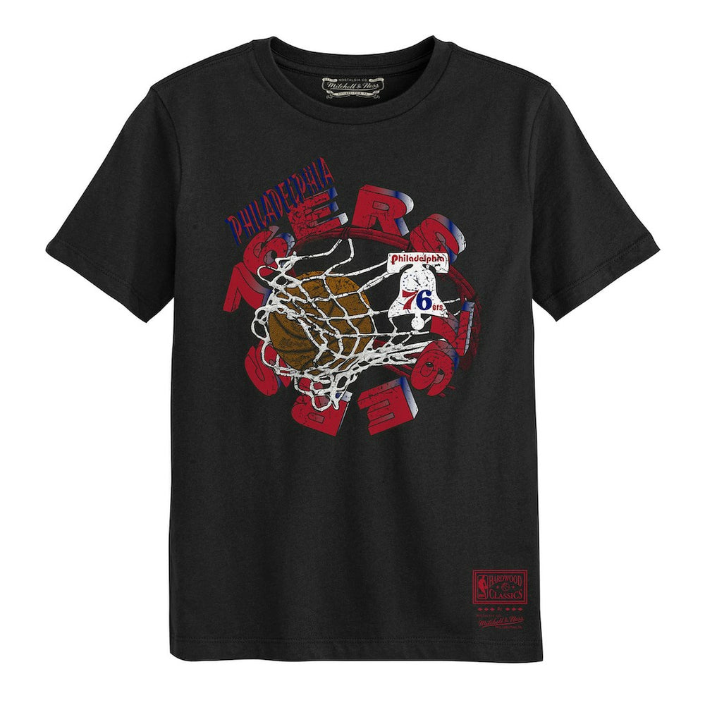 Philadelphia 76ers Preschool In The Net T-Shirt Black - Mitchell & Ness outlet