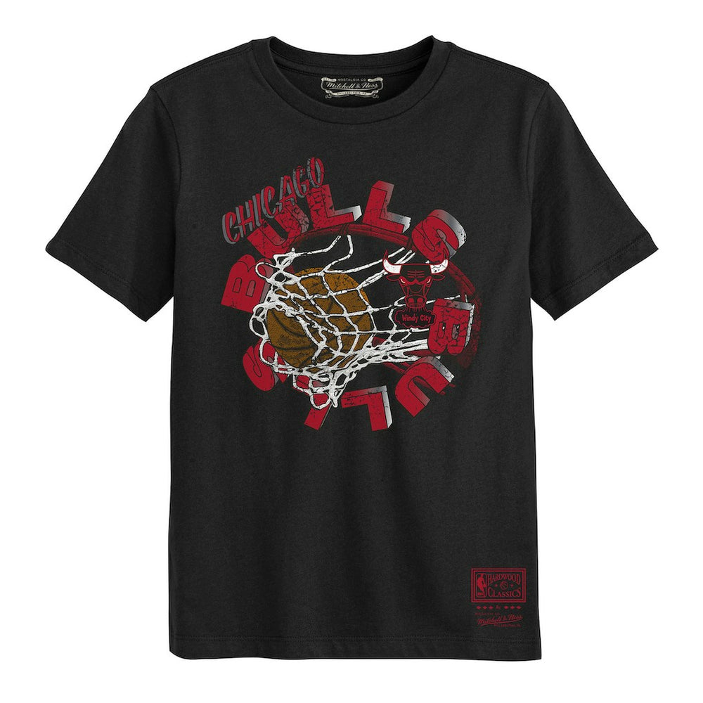 Chicago Bulls Preschool In The Net T-Shirt Black - Mitchell & Ness