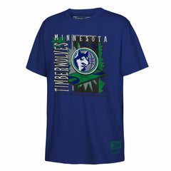 Minnesota Timberwolves Youth Retro '90s Poster T-Shirt Navy - Mitchell & Ness