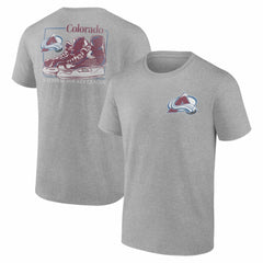 Colorado Avalanche Glory Skates T-Shirt - Heather Gray | US 202742502