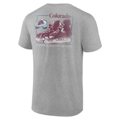 Colorado Avalanche Glory Skates T-Shirt - Heather Gray | US 202742502