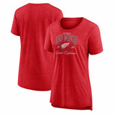 Detroit Red Wings Women's Reign Supreme Tri-Blend T-Shirt - Red | US 202742516