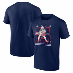 Nick Suzuki Montreal Canadiens Player Show T-Shirt - Navy | US 202742543