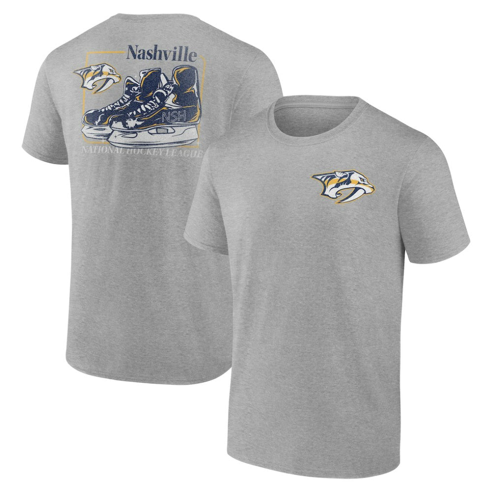 Nashville Predators Glory Skates T-Shirt - Heather Gray | US 202742552