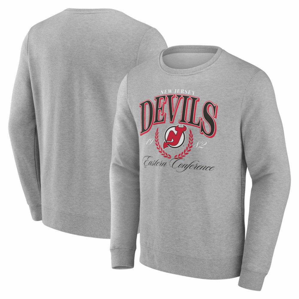 New Jersey Devils Reign Supreme Pullover Sweatshirt - Gray | US 202742556