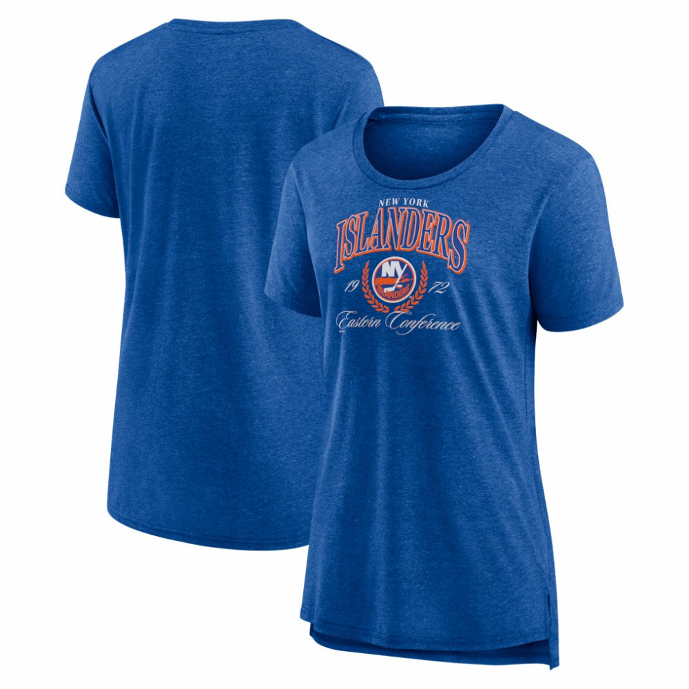New York Islanders Women's Reign Supreme Tri-Blend T-Shirt - Royal | US 202742561