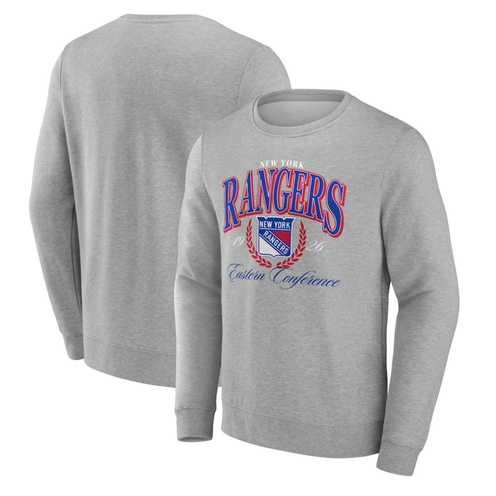 New York Rangers Reign Supreme Pullover Sweatshirt - Gray | US 202742569