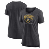 Pittsburgh Penguins Women's Reign Supreme Tri-Blend T-Shirt - Gray | US 202742584